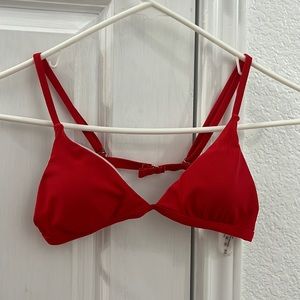 Shein Red bathing suit top